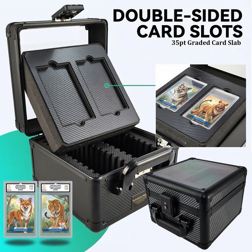 Row graded card storage - 2-row,